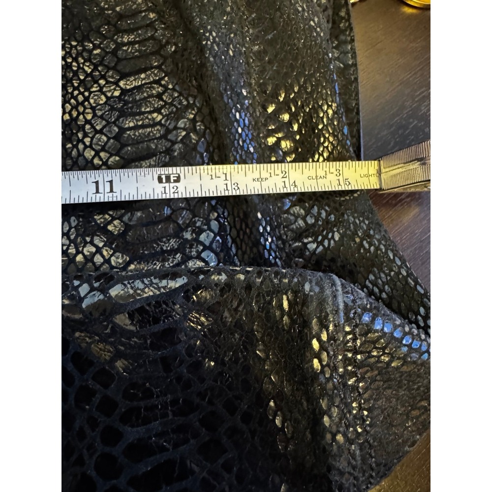 Michael Kors Black Python Snakeskin Embossed Leat… - image 10